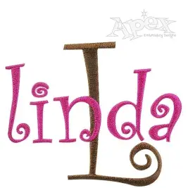 Curlz Small Embroidery Font