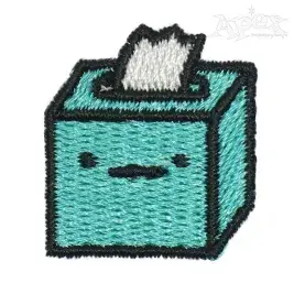 Cute Tissue Box Embroidery Design