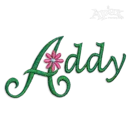 Daisy Flowers Machine Embroidery Font by Apex Design