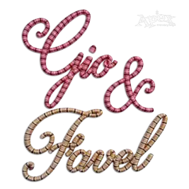 Darlene Script 3D Puff Machine Embroidery Font Alphabet