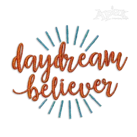 Daydream Believer Machine Embroidery Design by Apex