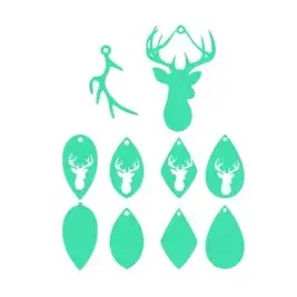 Deer Earrings SVG Cuttable Design