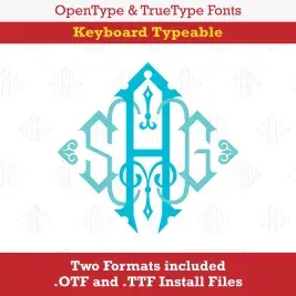 Diamond King Monogram TrueType Font