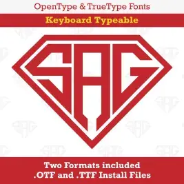 Superman Monogram TrueType Font