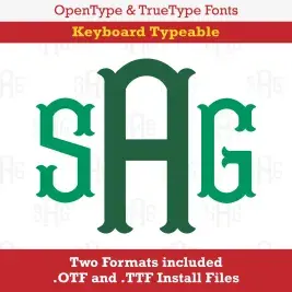 Dimples Monogram TrueType Font