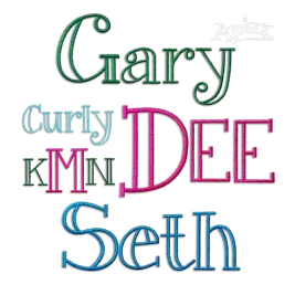 Dionne Machine Embroidery Font by Apex All