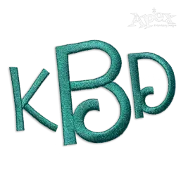 Django Machine Embroidery Font by Apex Designs Alphabet