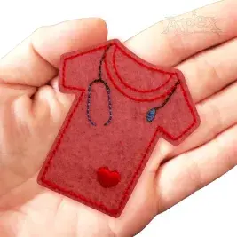 Doctor T-shirt Feltie ITH Embroidery Design