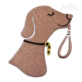 Dog Grabbing Leash Machine Embroidery Designs