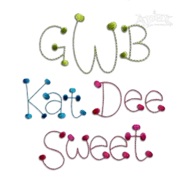 Polka Dot Stitch Handwritten Embroidery Font
