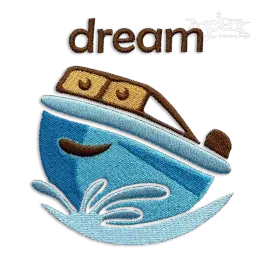 Dream Boat Machine Embroidery Design by Apex