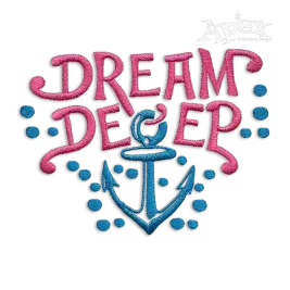 Dream Deep Machine Embroidery Design by Apex all