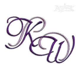 Dubb Two Color Machine Embroidery Font Designs