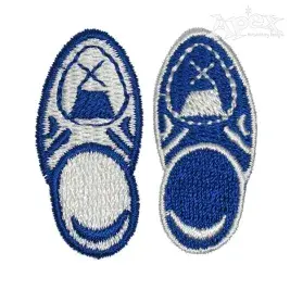 Dutch Clogs Embroidery Design