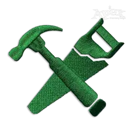 DYI Tools Saw Hammer Embroidery Design