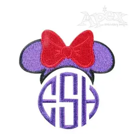 Ears Bow Embroidery Frame Designs