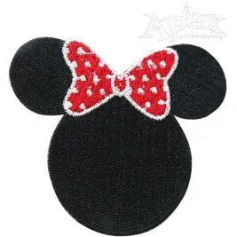 Ears w/ Bow Frame Embroidery Designs