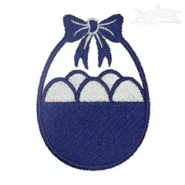 Easter Eggs Basket Embroidery Design