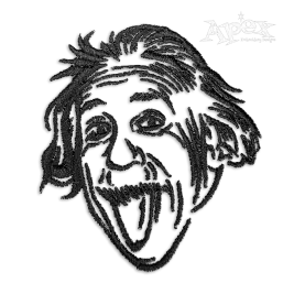 Albert Einstein Machine Embroidery Design by Apex