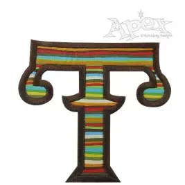 El Paso Applique Embroidery Font