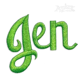 Elegant Fun Machine Embroidery Font by Apex Designs