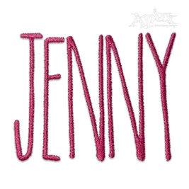 Eli Skinny Machine Embroidery Font Alphabets