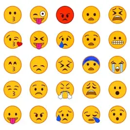 Emoticons Emo Faces Cuttable Designs