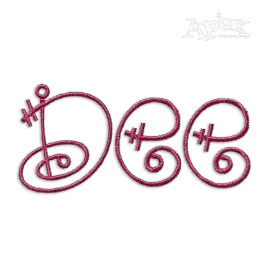 Fairy Tale Machine Embroidery Font by Apex Designs