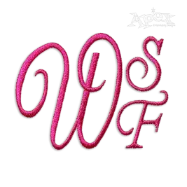 Fancy Script Machine Embroidery Fonts by Apex Designs