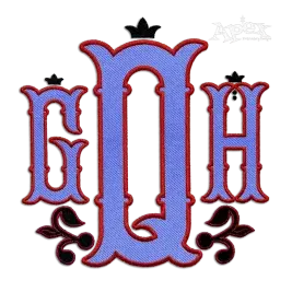 Fat Nola Applique Monogram Embroidery Font