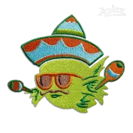 Fiesta Party Fish wearing Sombrero Machine Embroidery Designs