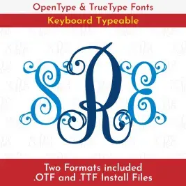 Fiona Interlocking TrueType Font