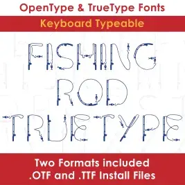 Fishing Rod TrueType Font