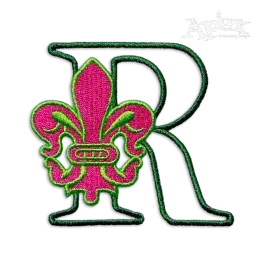 Fleur-De-Lis French Applique Machine Embroidery Font | Apex
