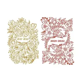Floral Flourish Cover 2021 - 2022 SVG Cuttable Designs