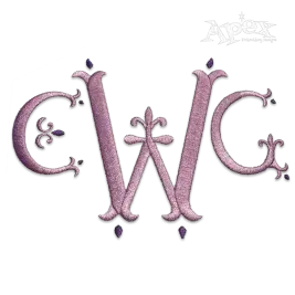 Florence Monogram Machine Embroidery Font