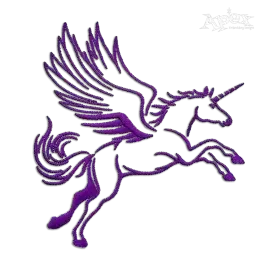 Flying Unicorn Machine Embroidery Design by Apex