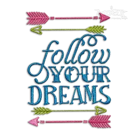 Follow Your Dream Arrow Dream Machine Embroidery Designs