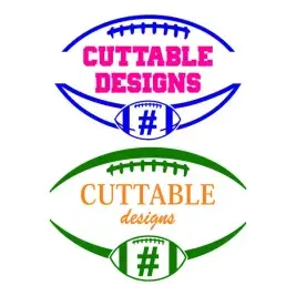 Football Frames SVG Cuttable Design