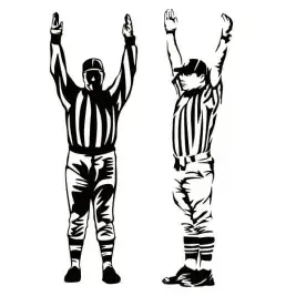 Football Touchdown Referee SVG Cuttable Design
