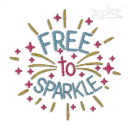 Free to Sparkle Patriotic Machine Embroidery Designs.