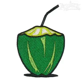 Fresh Coconut Juice Embroidery Designs