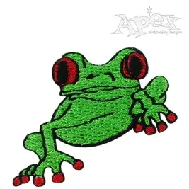 Frog Embroidery Design