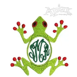 Frog Monogram Embroidery Frame