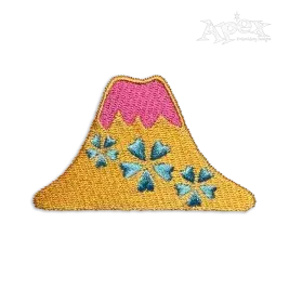 Mt. Fuji Mount Japan Machine Embroidery Design by Apex