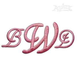 Garden Party Machine Embroidery Font
