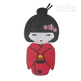 Japanese Geisha Girl Japan Machine Embroidery Designs