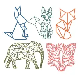 Geometric Animal SVG Cuttable Designs
