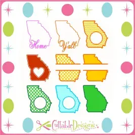 Georgia Home State Svg Cuttable Designs