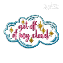 Get Off Of My Cloud Embroidery Designs